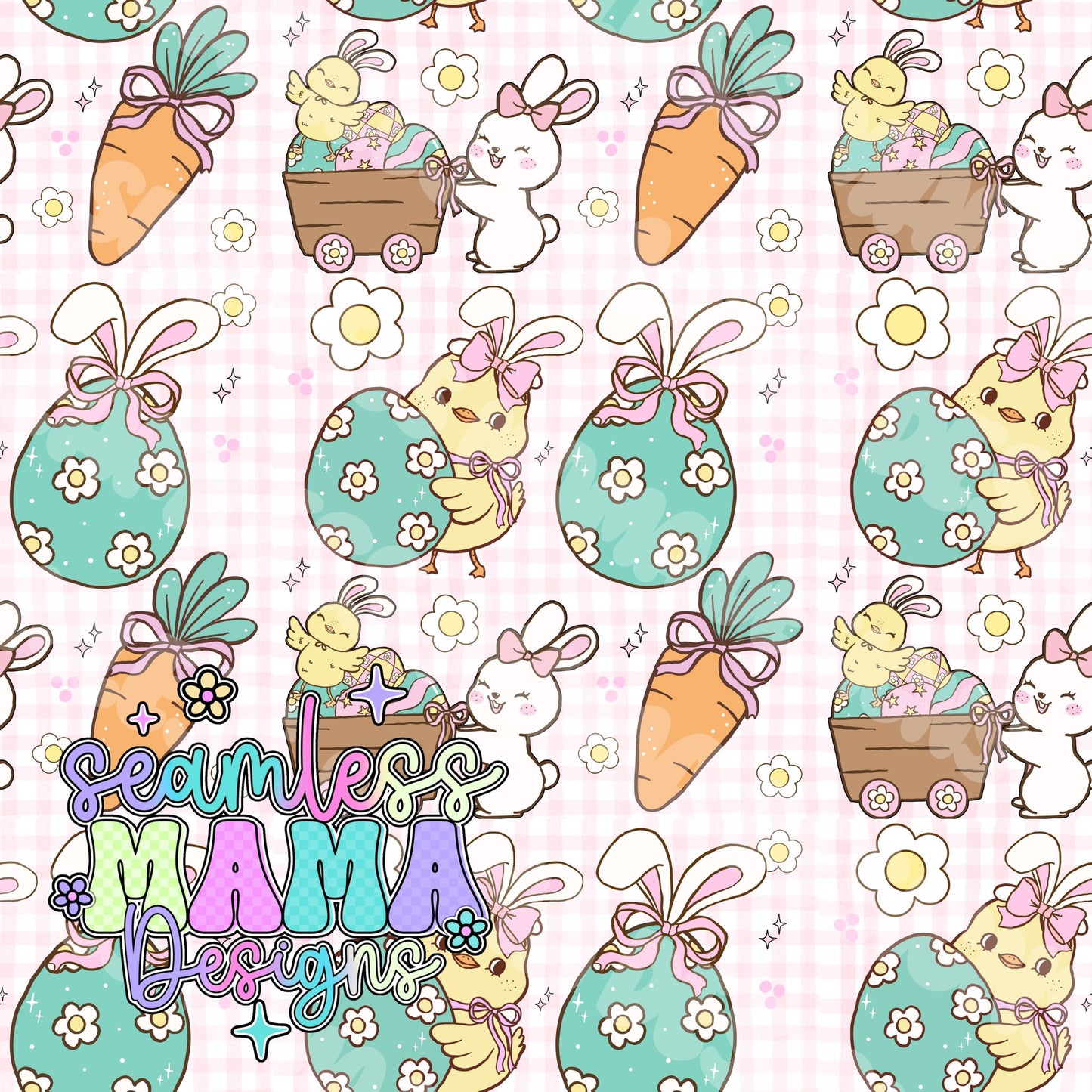 Pink Gingham Easter
