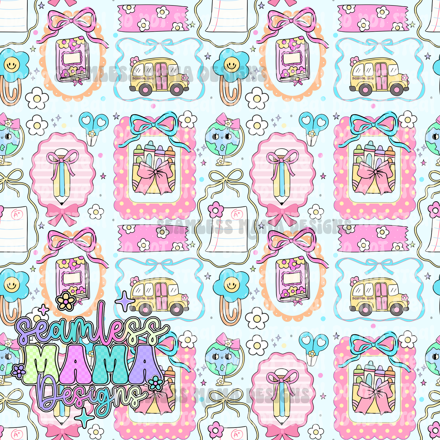 Cutesy School Girl Supplies