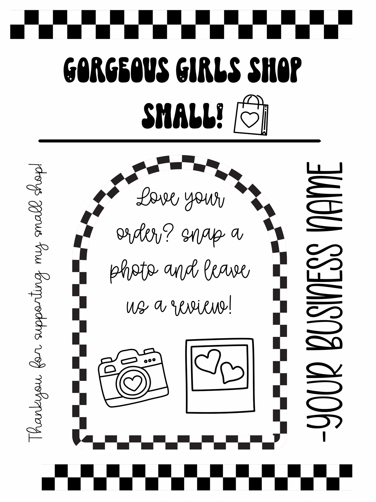 Black and White Thermal Labels