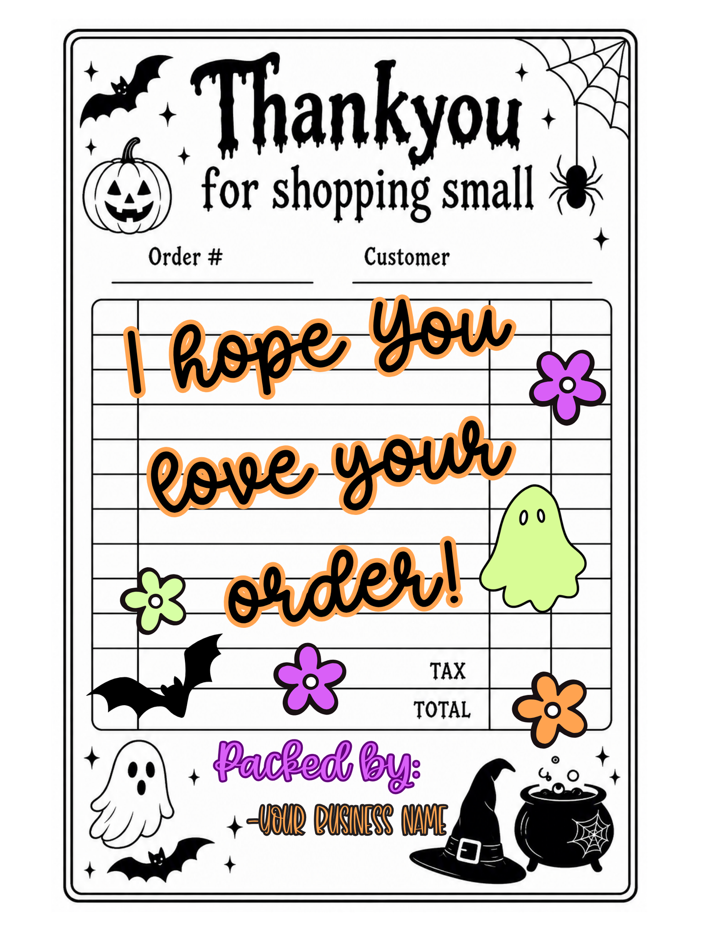Spooky Thermal Labels