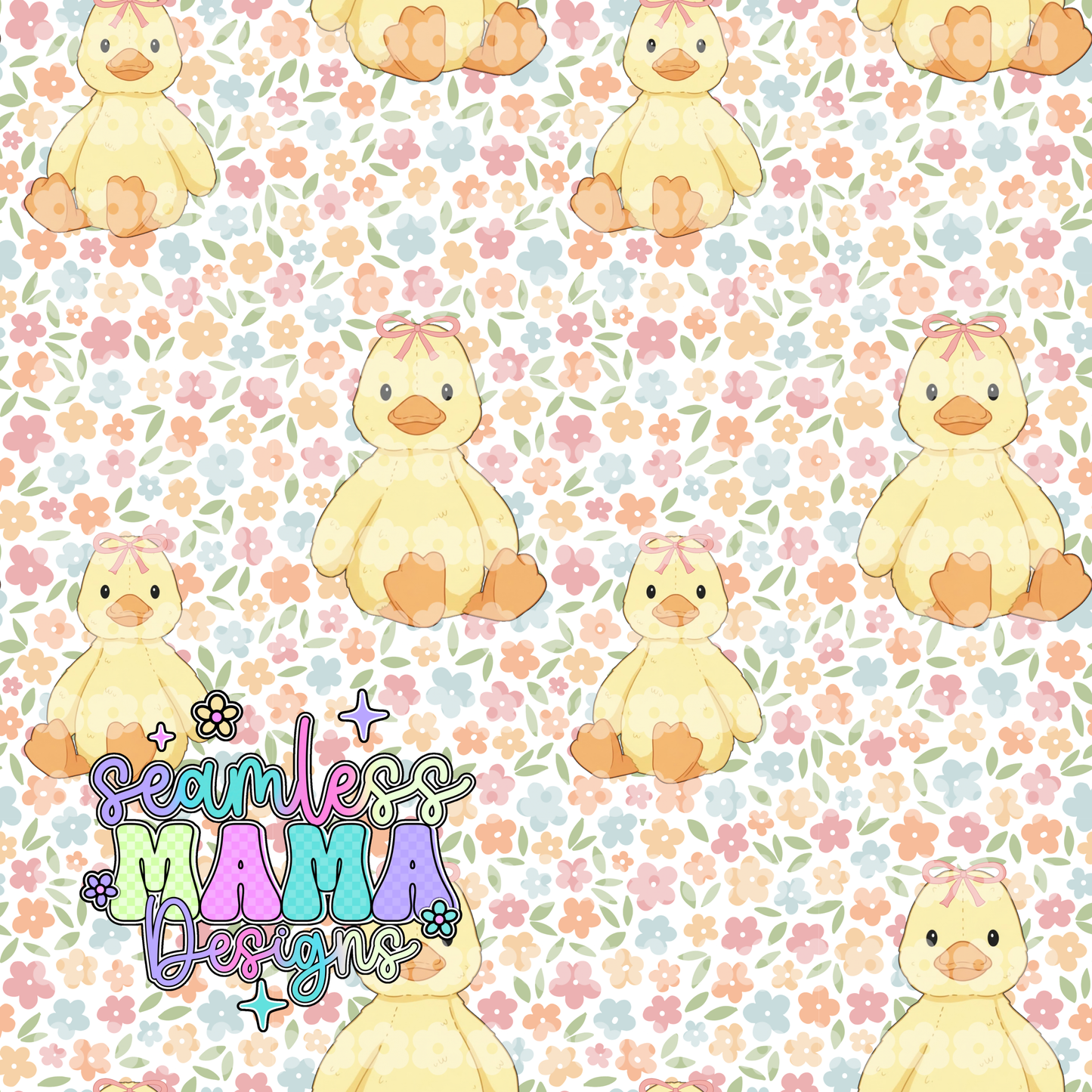 Floral Duckling