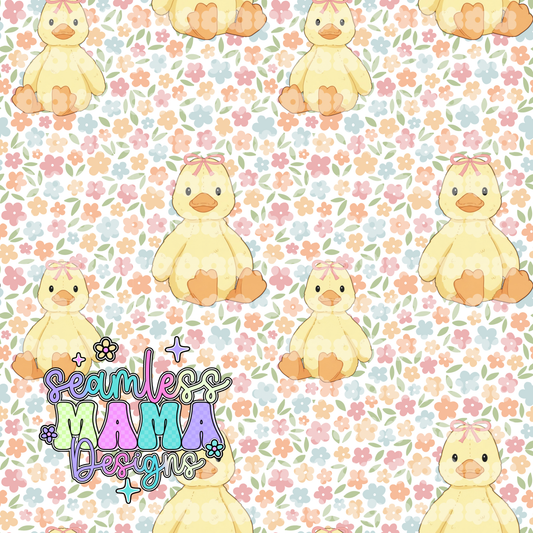 Floral Duckling