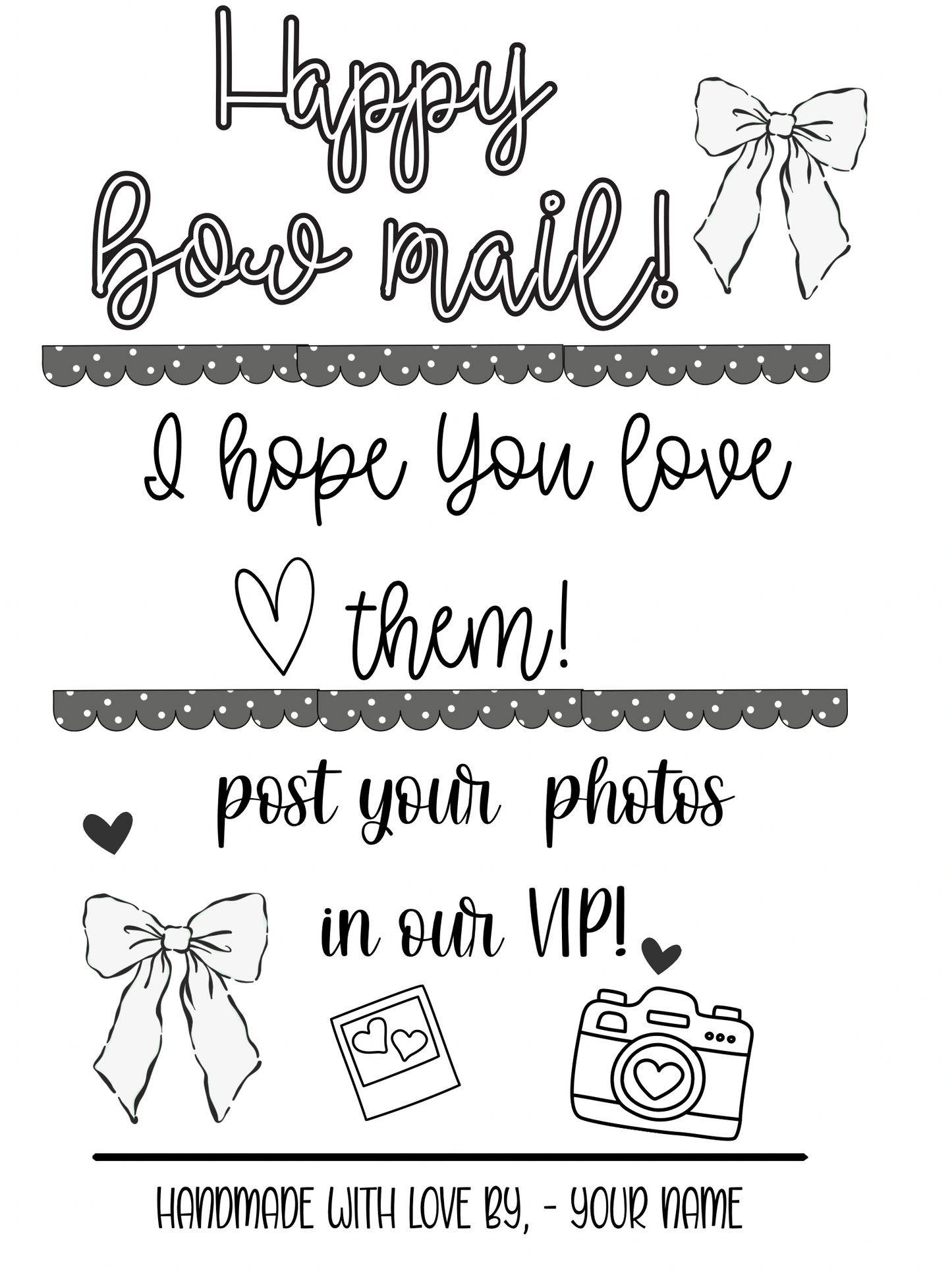 Black and White Thermal Labels