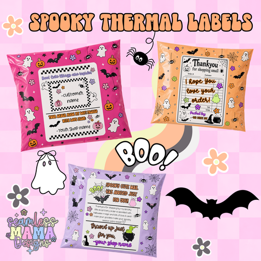Spooky Thermal Labels