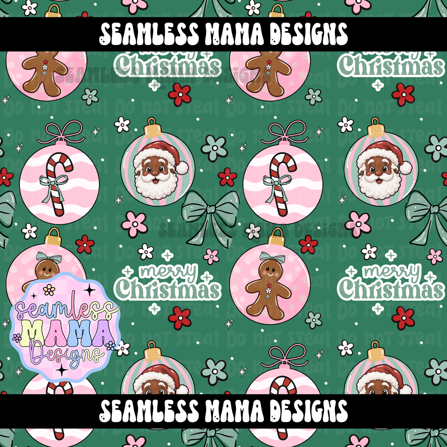 Merry Little Ornaments (brown)