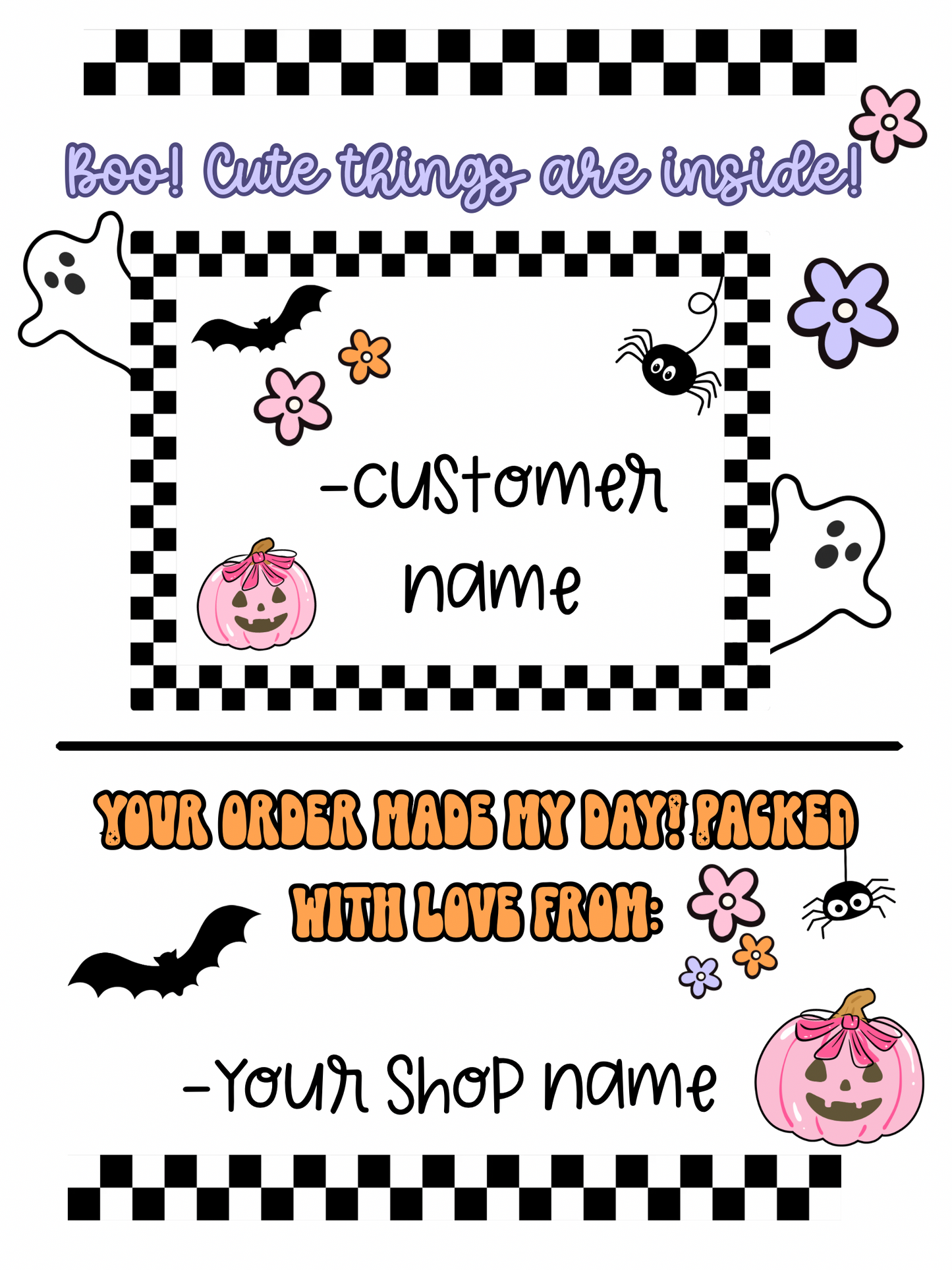 Spooky Thermal Labels