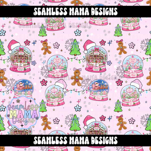 Santa’s snow globe winter wonderland ( brown)