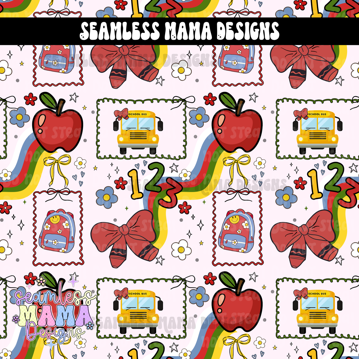 Cutesie Back to School Primary Colors