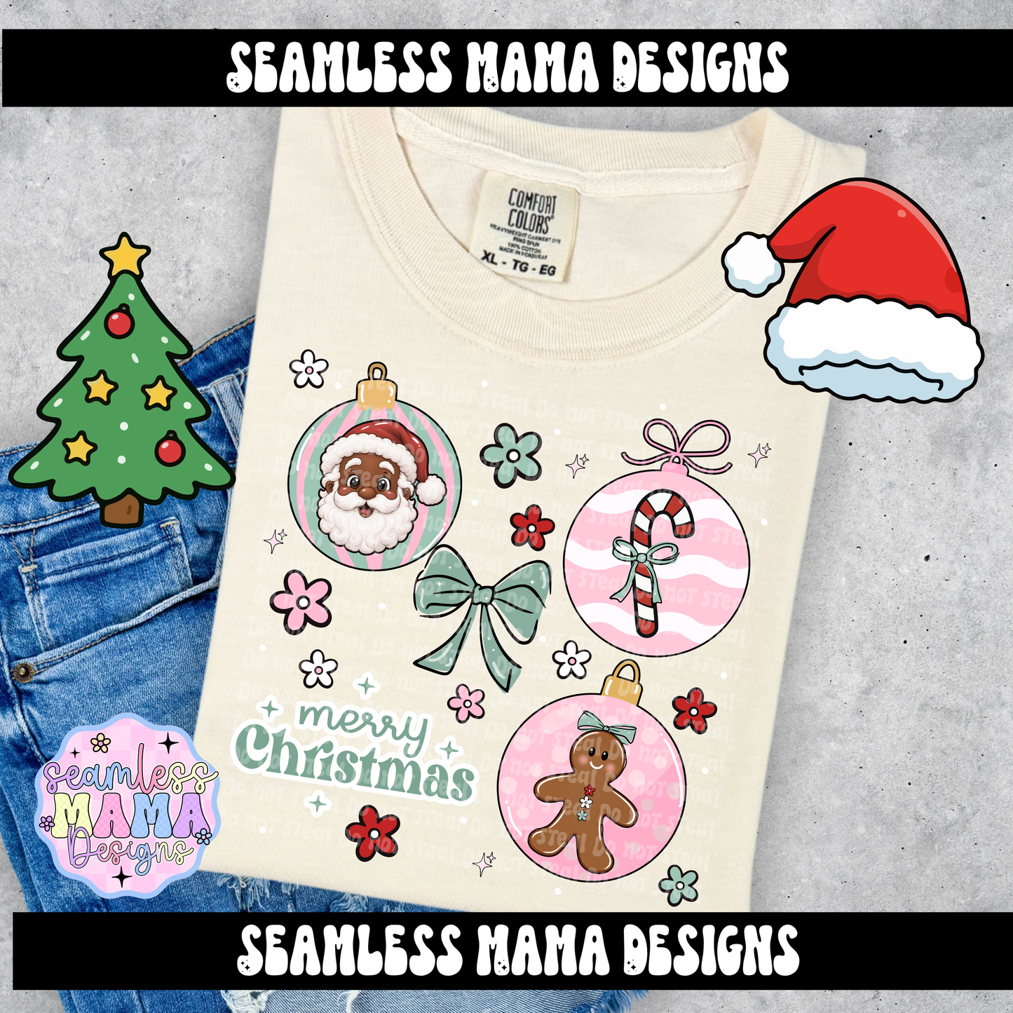Merry Little Ornaments (brown)