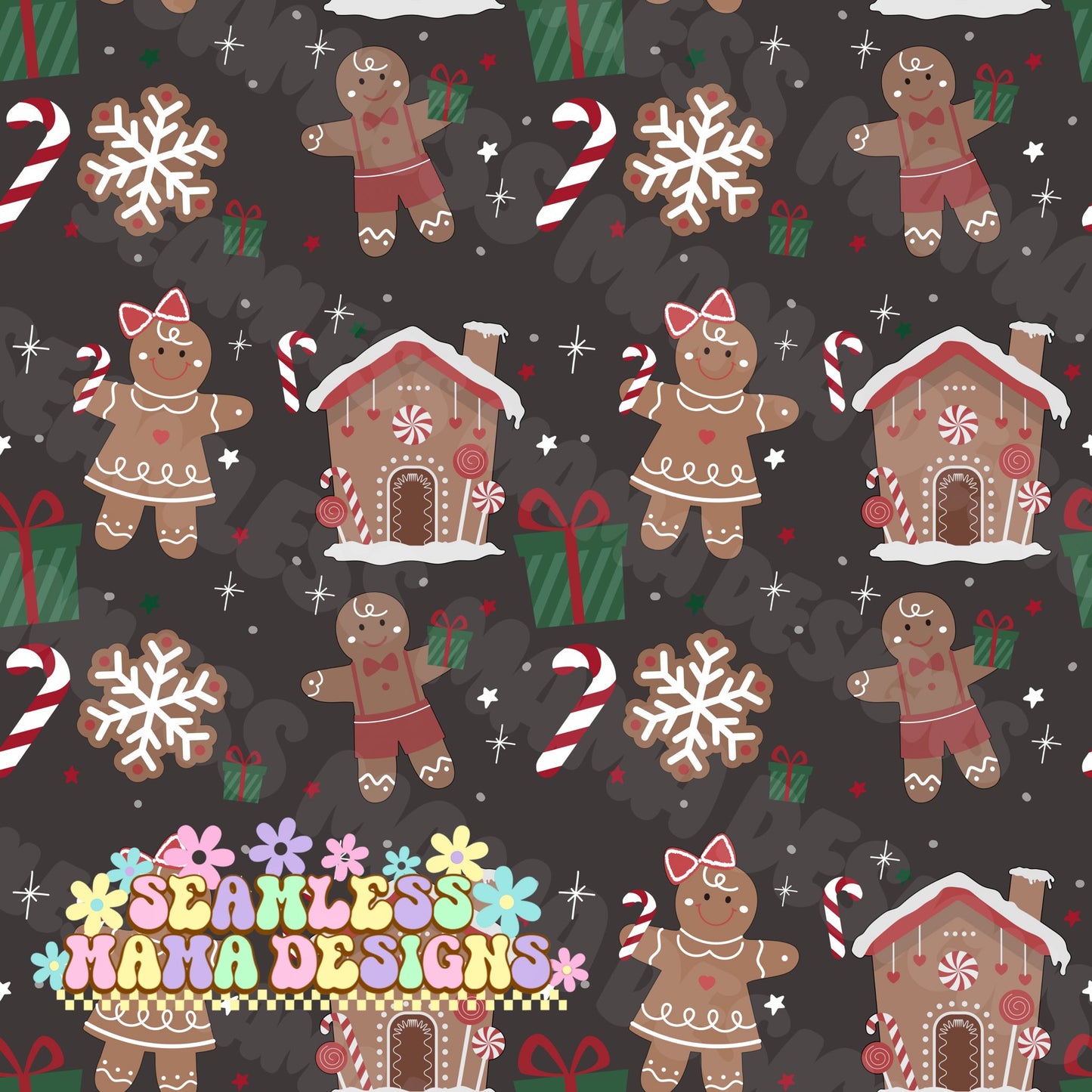 Candy Cane Gingerbread