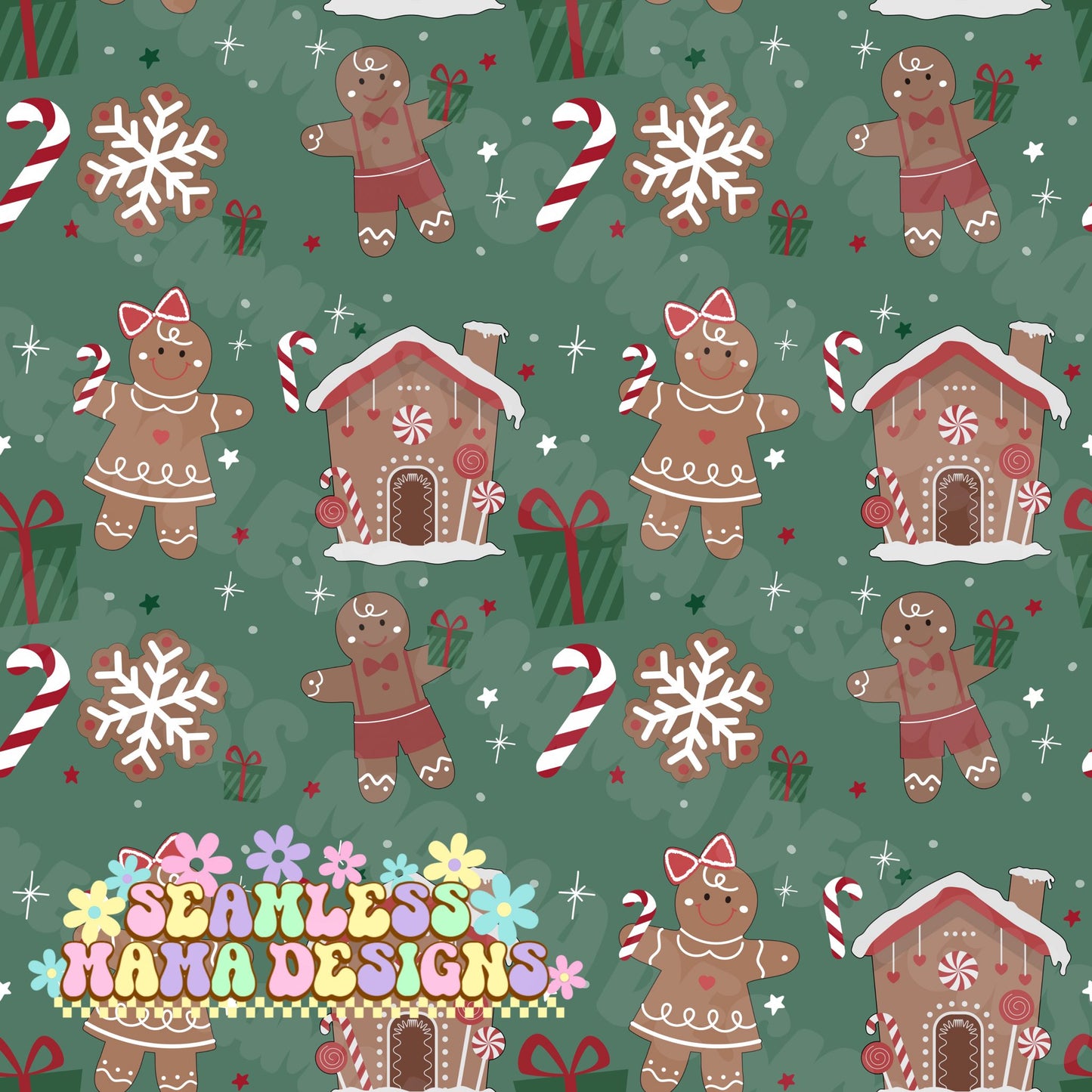 Candy Cane Gingerbread