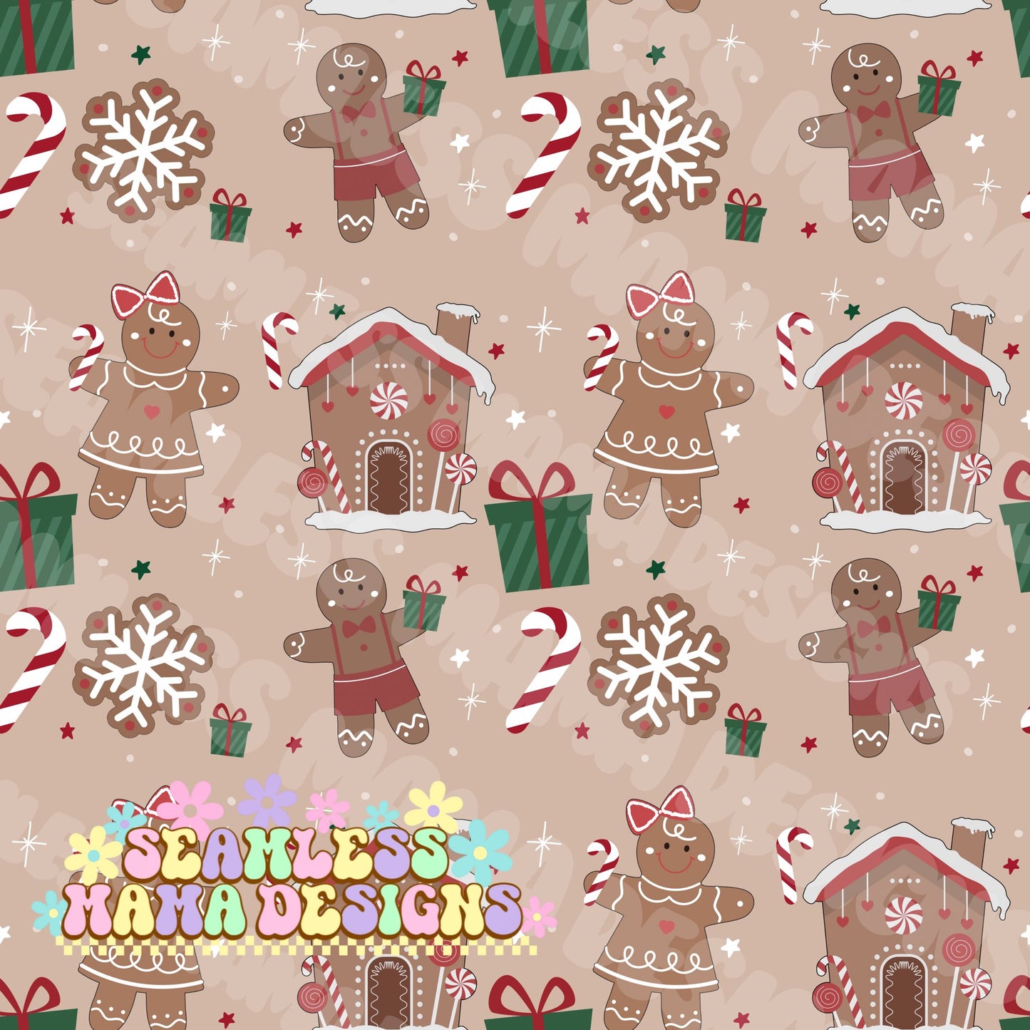 Candy Cane Gingerbread