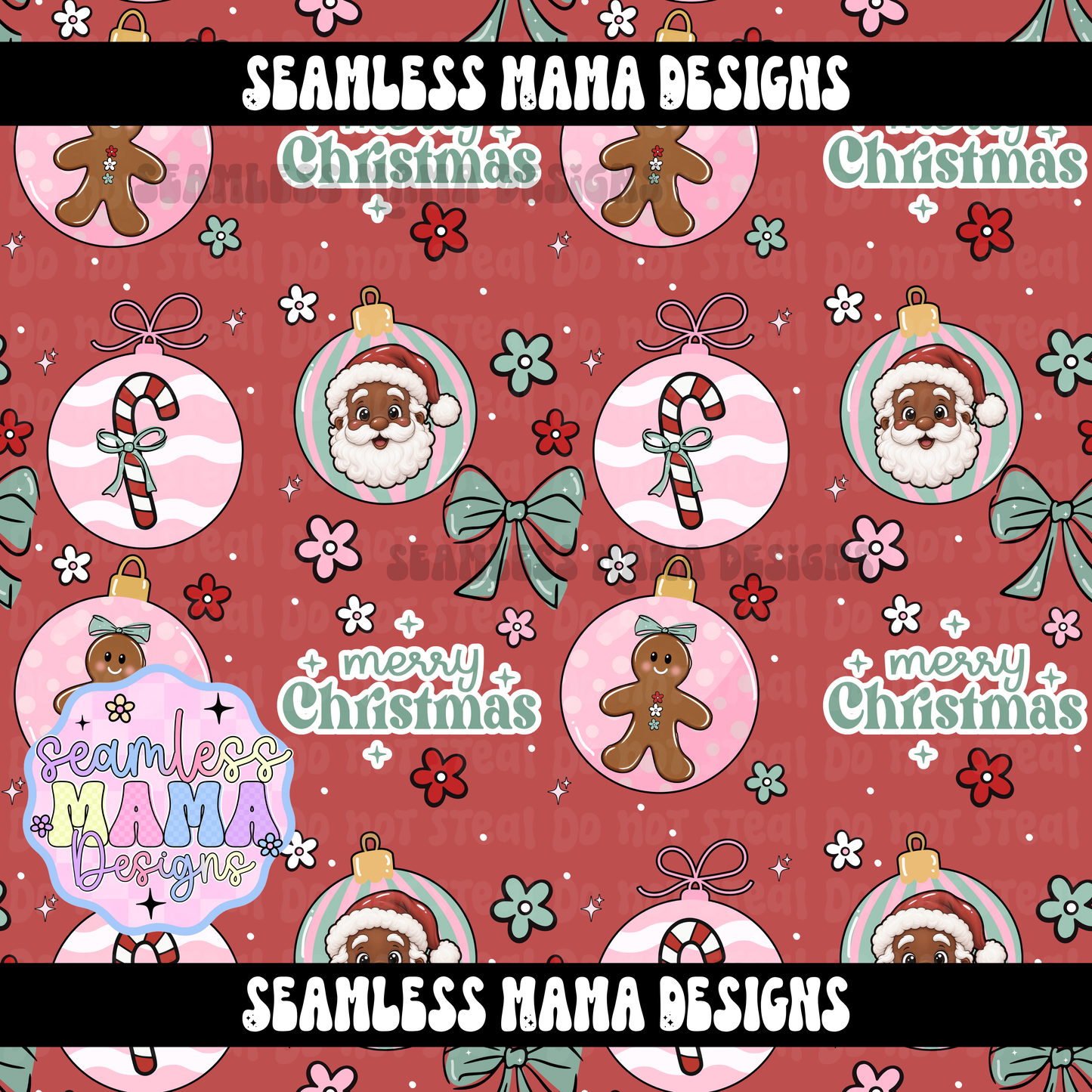 Merry Little Ornaments (brown)