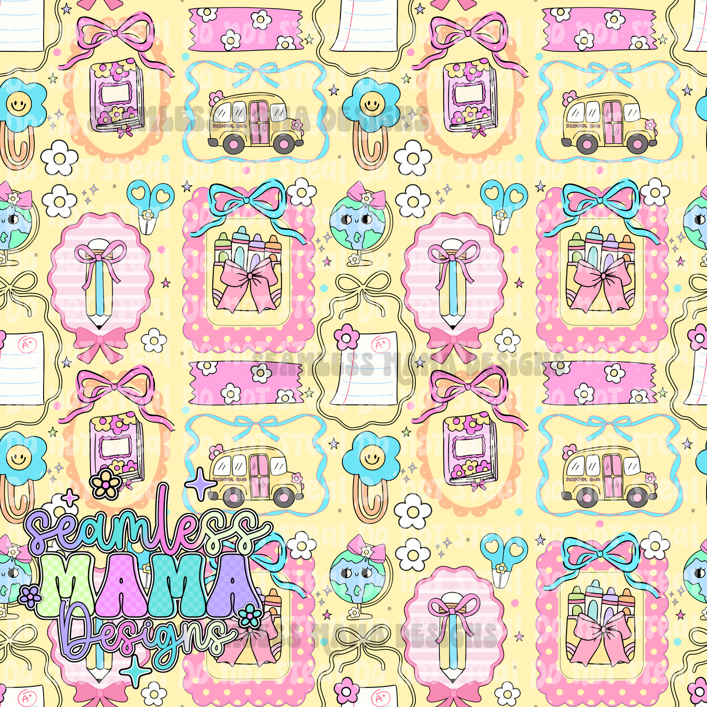 Cutesy School Girl Supplies