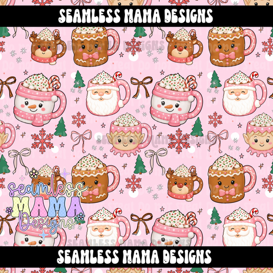 Pink Peppermint Cocoa Christmas ( tan)
