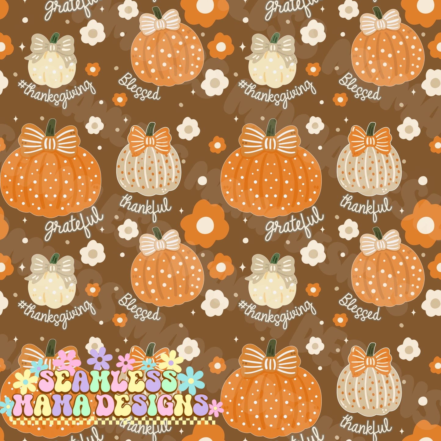 Grateful, Thankful, Blessed Pumpkins