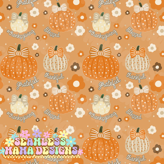 Grateful, Thankful, Blessed Pumpkins