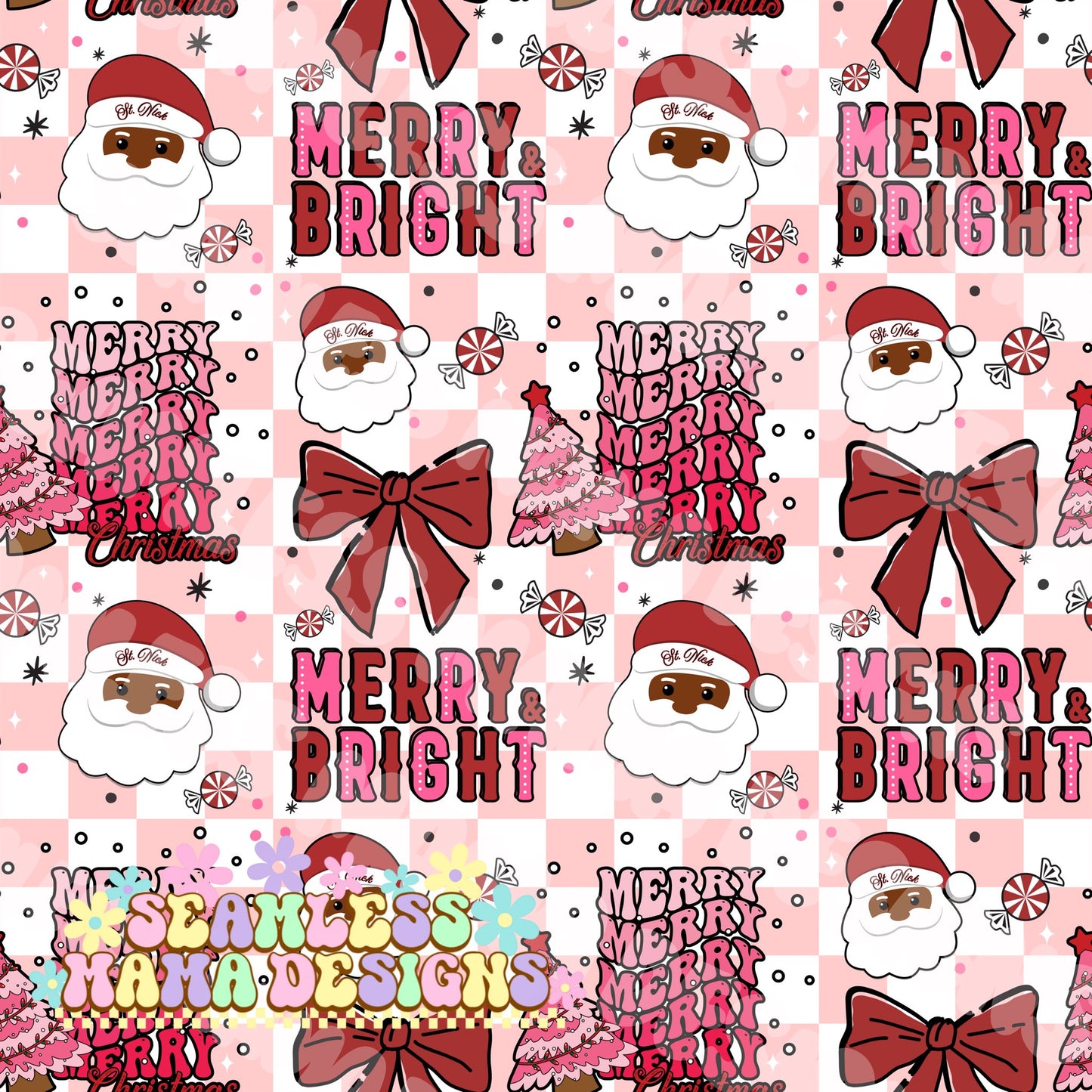 Red and Pink Merry & Bright