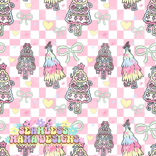 Pastel Christmas Trees