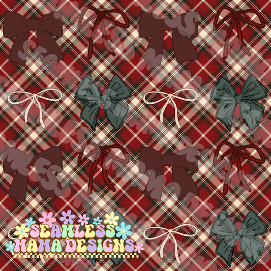 Plaid Christmas Bows